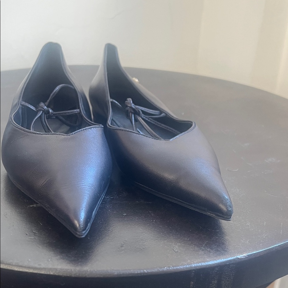 Anine Bing Nikki Flats - Black leather pointed - Picture 5 of 13